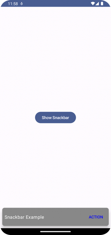 Android Snackbar Example Tutorial