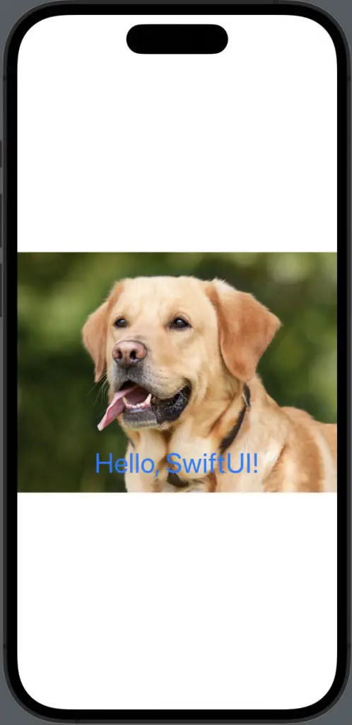 swiftui text over image