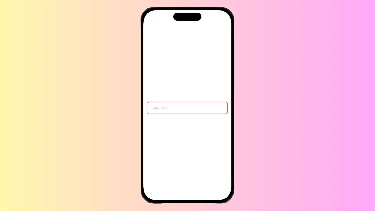 How to Add TextField with Border in iOS SwiftUI