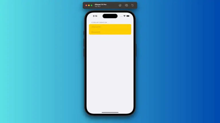How to Set Form Row Background Color in iOS SwiftUI