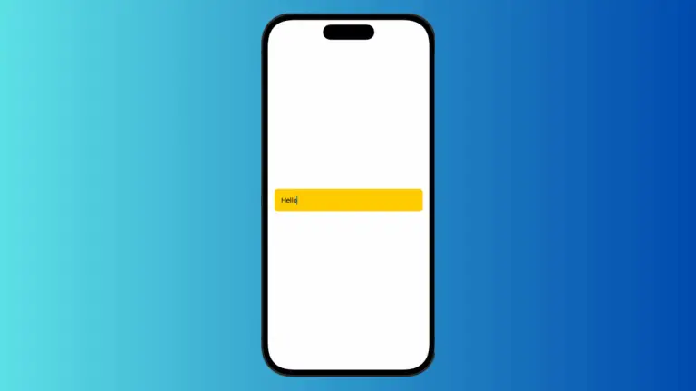 How to Add TextField Background Color in iOS SwiftUI