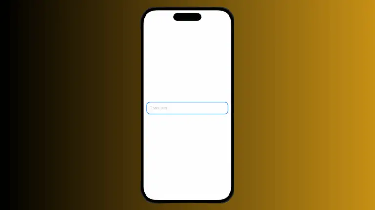 How to Change TextField Border Radius in iOS SwiftUI