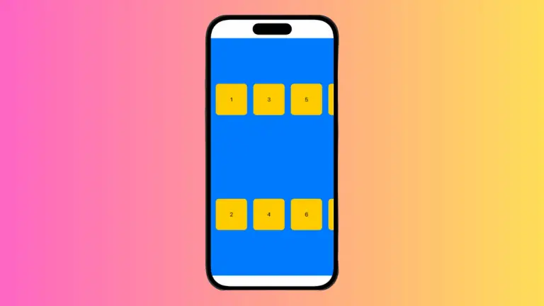 How to Set LazyHGrid Background Color in iOS SwiftUI