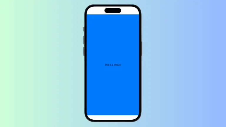 How to Set ZStack Background Color in iOS SwiftUI