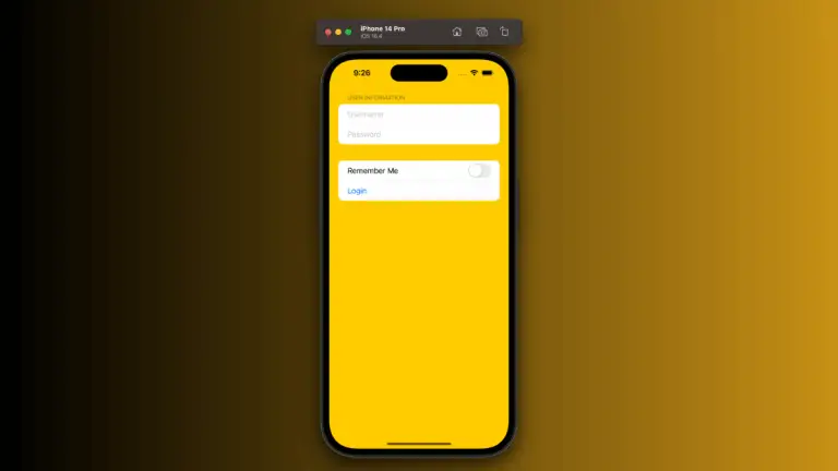 How to Set Form Background Color in iOS SwiftUI