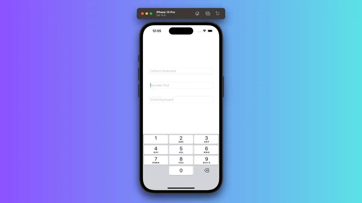 How to Set Keyboard Type in iOS SwiftUI TextField