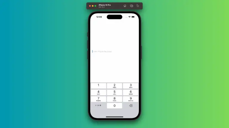 How to Use Phone Keyboard with iOS SwiftUI TextField