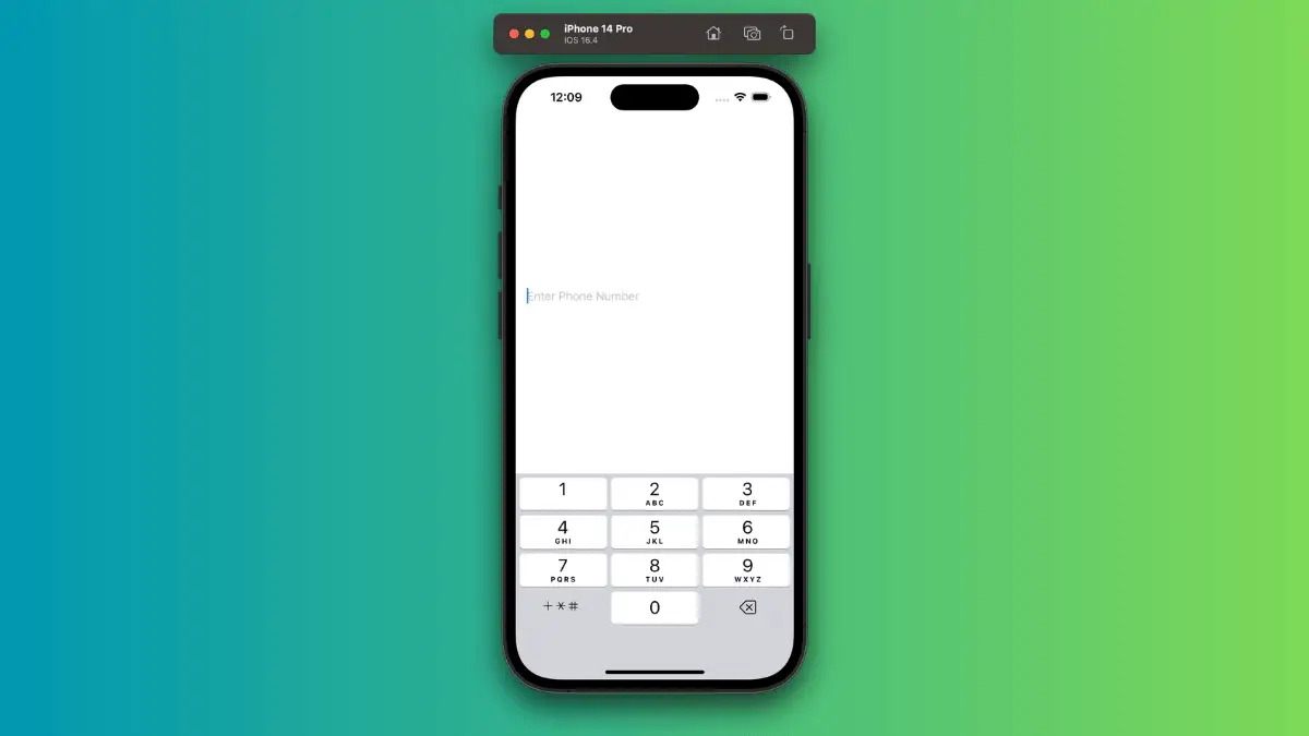 How to Use Phone Keyboard with iOS SwiftUI TextField