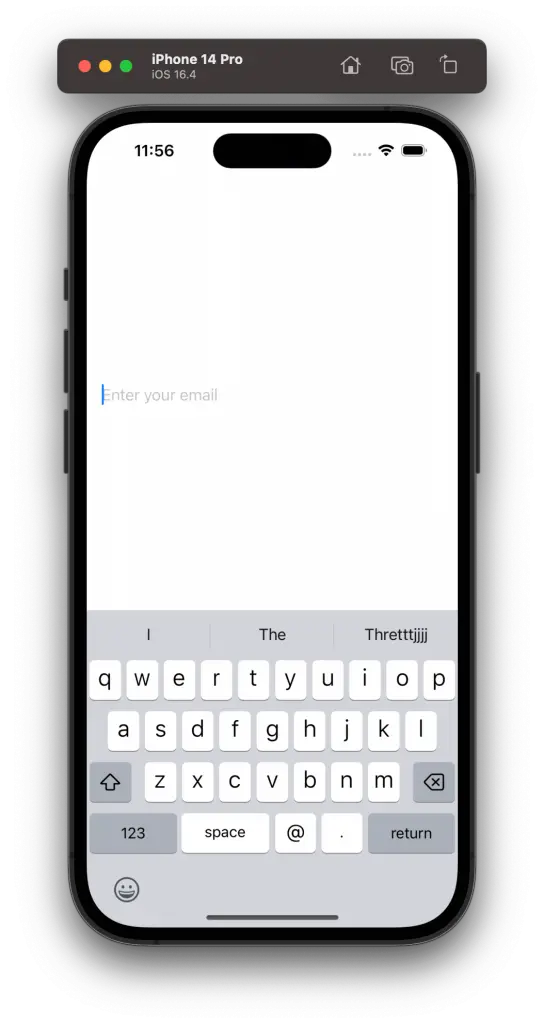 swiftui textfield email keyboard