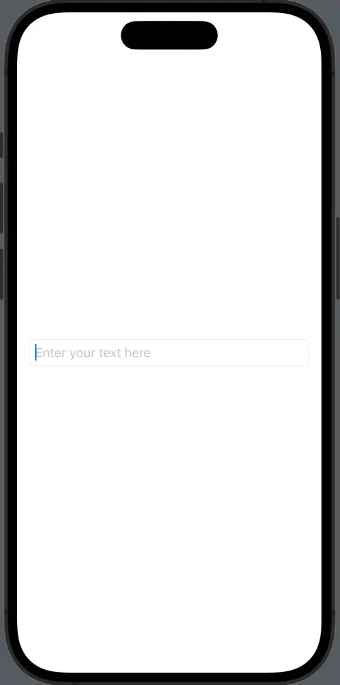 SwiftUI TextField with border
