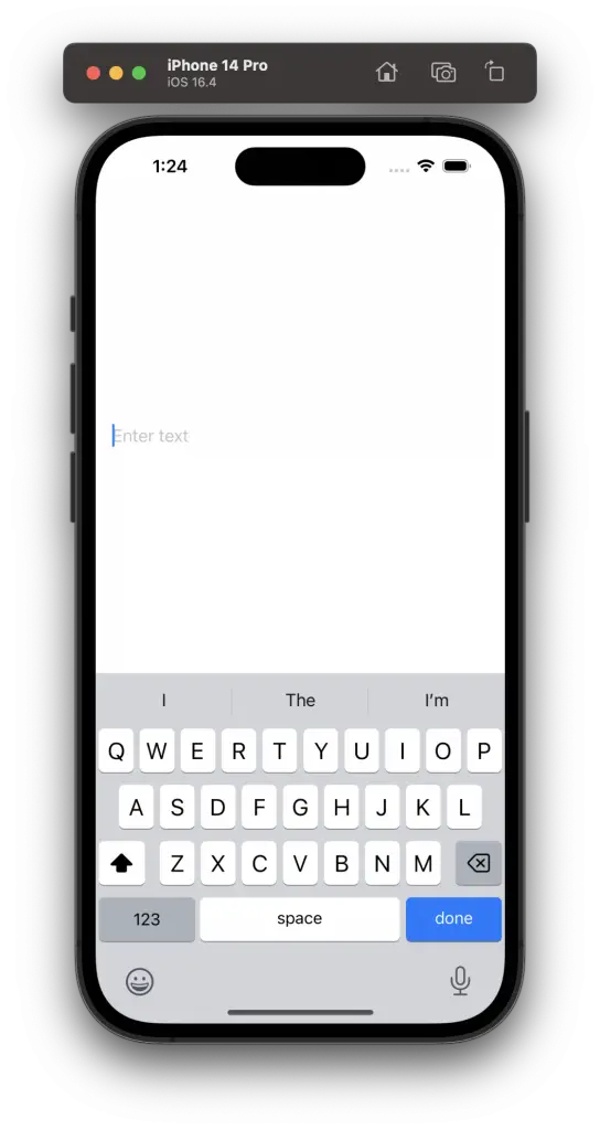 swiftui textfield done button