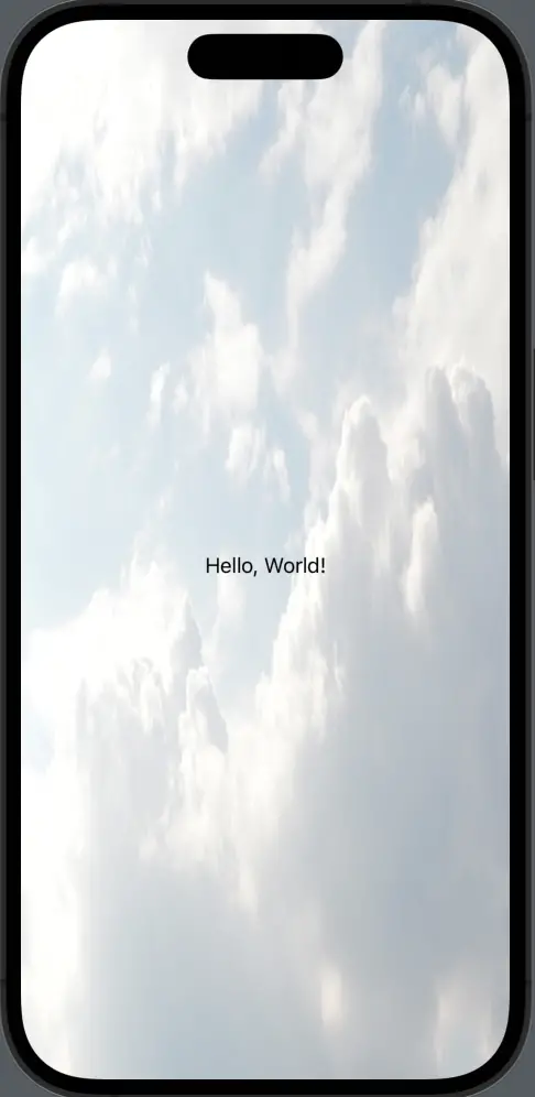 SwiftUI ZStack image background