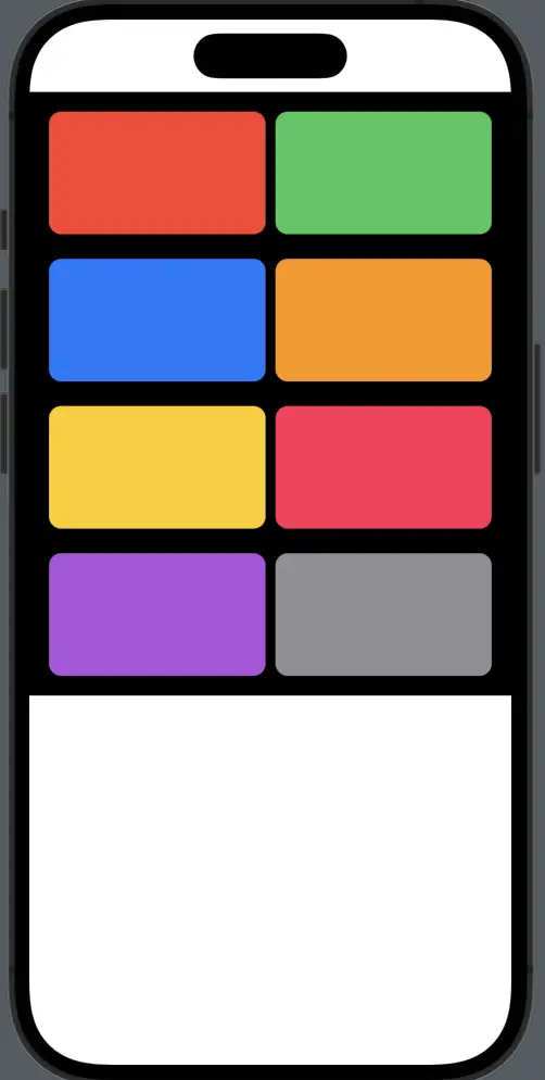 swiftui lazyvgrid background color