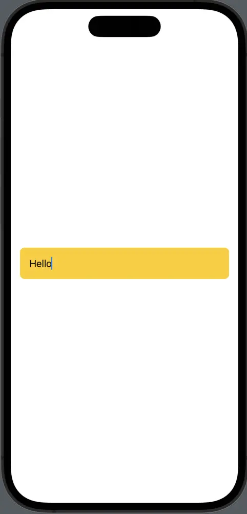 swiftui textfield background color