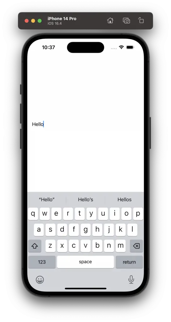swiftui textfield capitalize first letter
