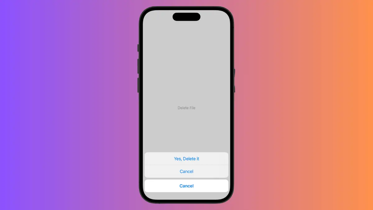 How to Add ConfirmationDialog in iOS SwiftUI