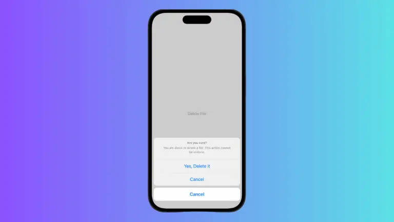 How to Add Title to ConfirmationDialog in iOS SwiftUI
