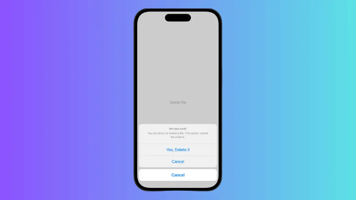 How to Add Title to ConfirmationDialog in iOS SwiftUI