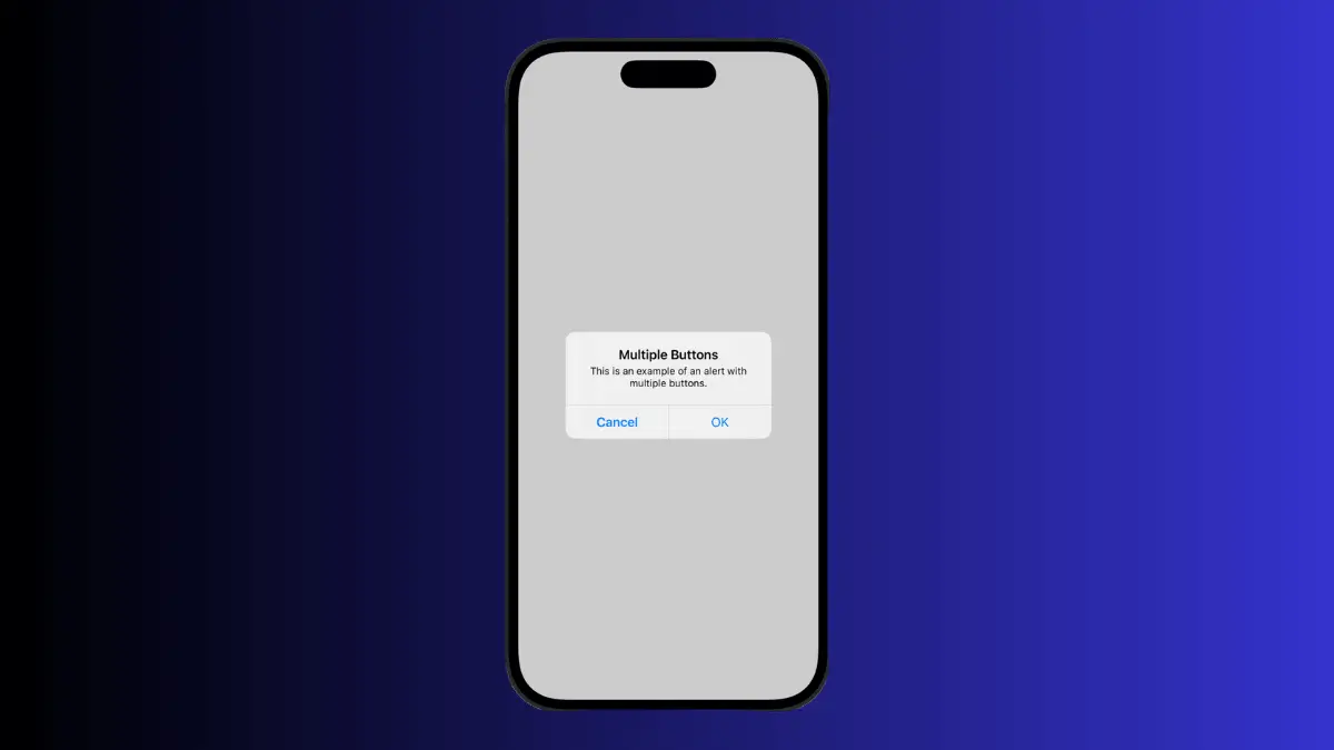 How to Add Multiple Buttons to SwiftUI Alert