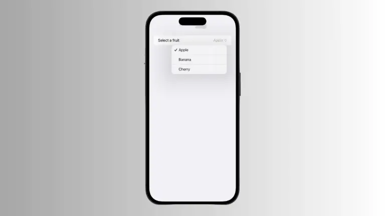 How to Add Picker to List in iOS SwiftUI