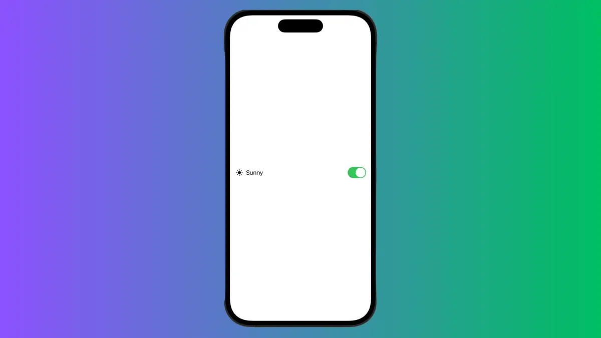 How to Add Toggle in iOS SwiftUI
