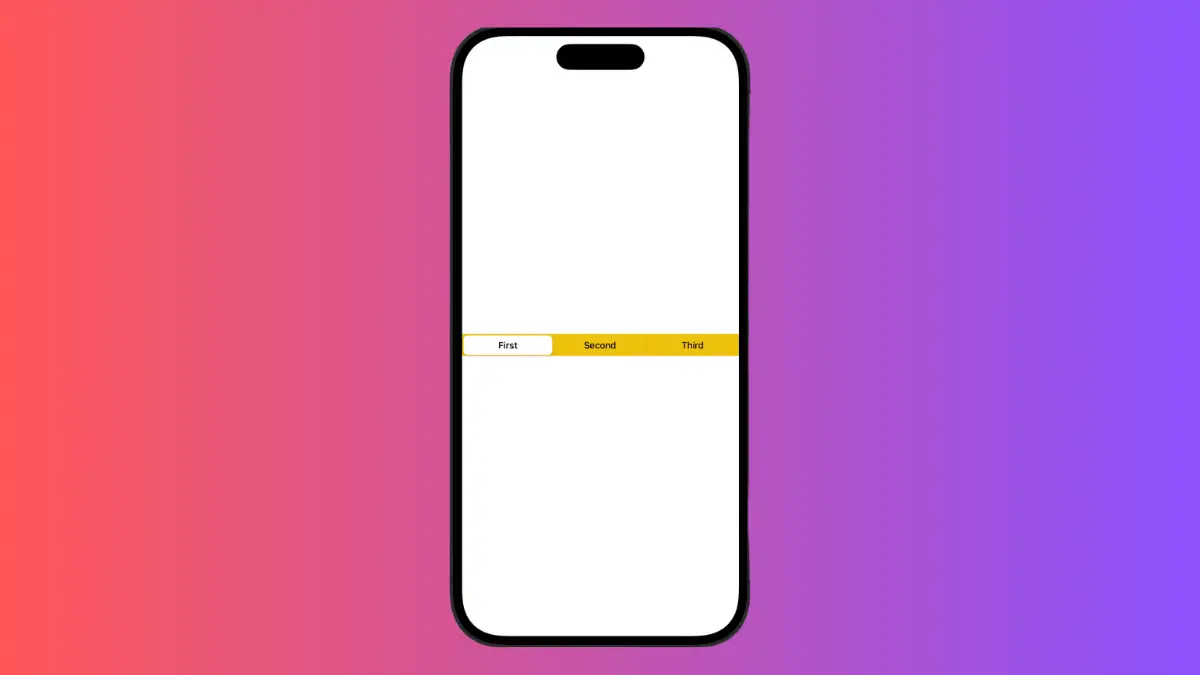 How to Change Background Color of SwiftUI Segmented Picker