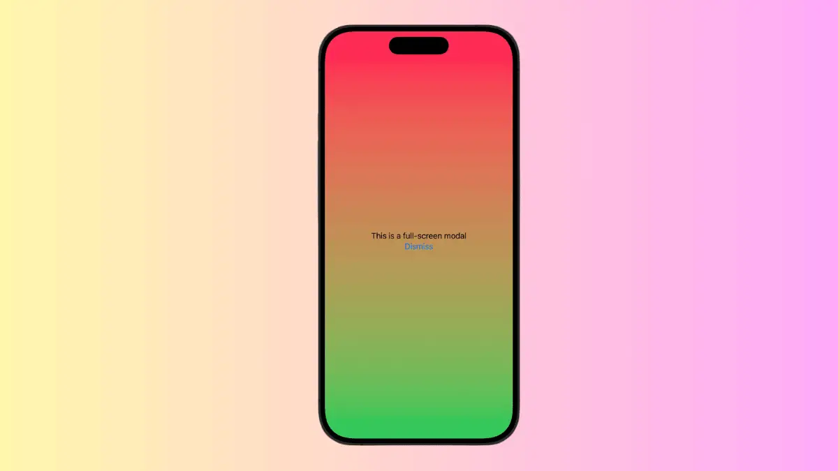 full screen background color swiftui