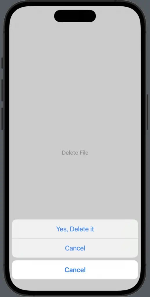 swiftui confirmationDialog example
