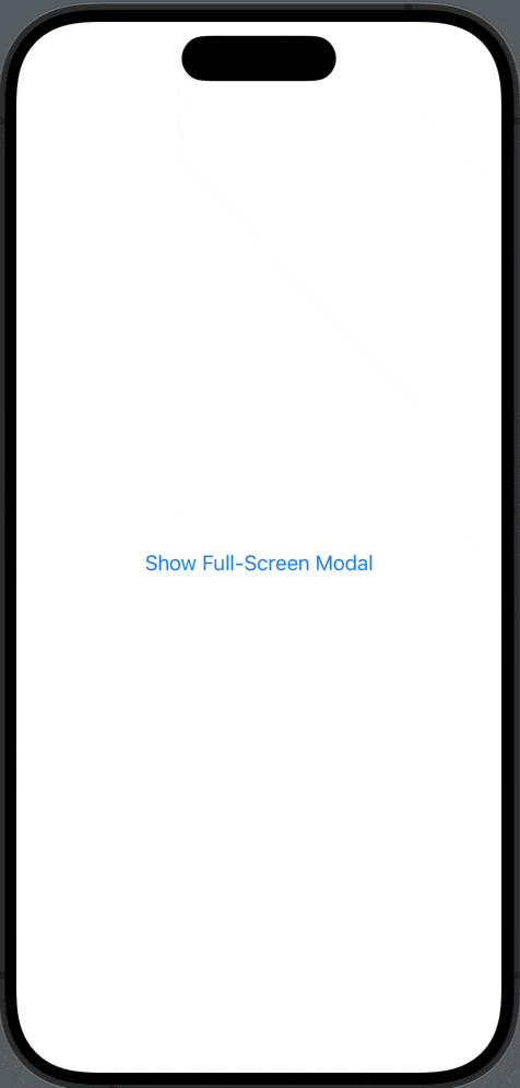 swiftui fullscreencover background color