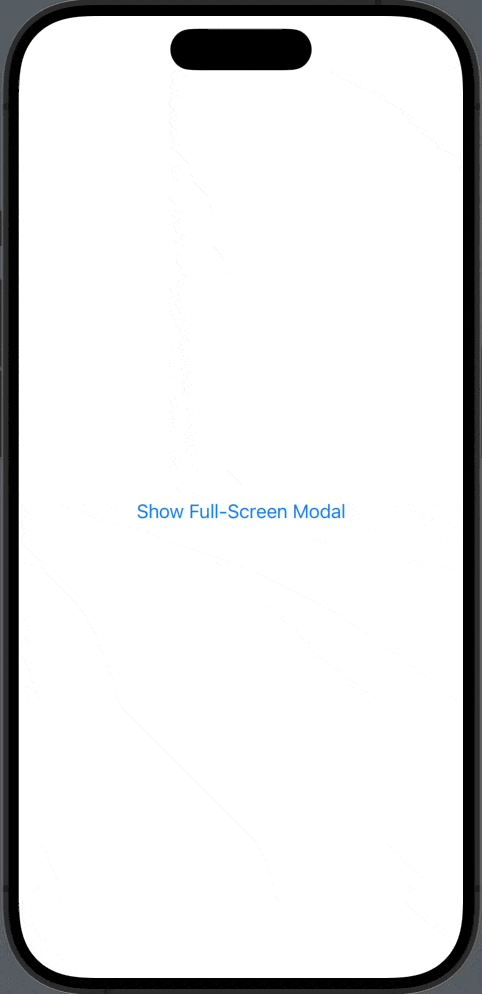 swiftui fullscreencover disable animation