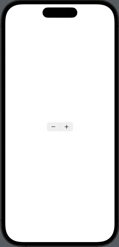 swiftui stepper without label