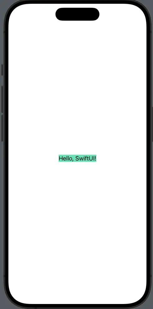 swiftui text background color