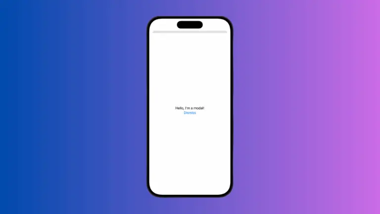 How to Show Modal Using Sheet in iOS SwiftUI