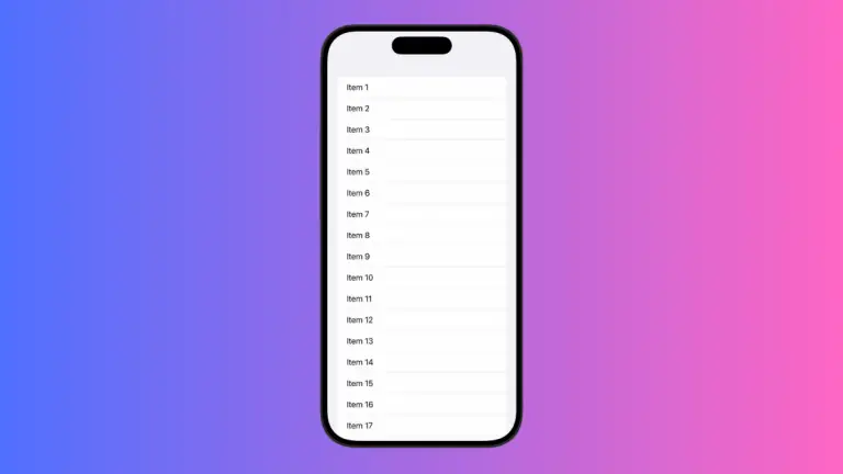 How to Present Sheet from List in iOS SwiftUI