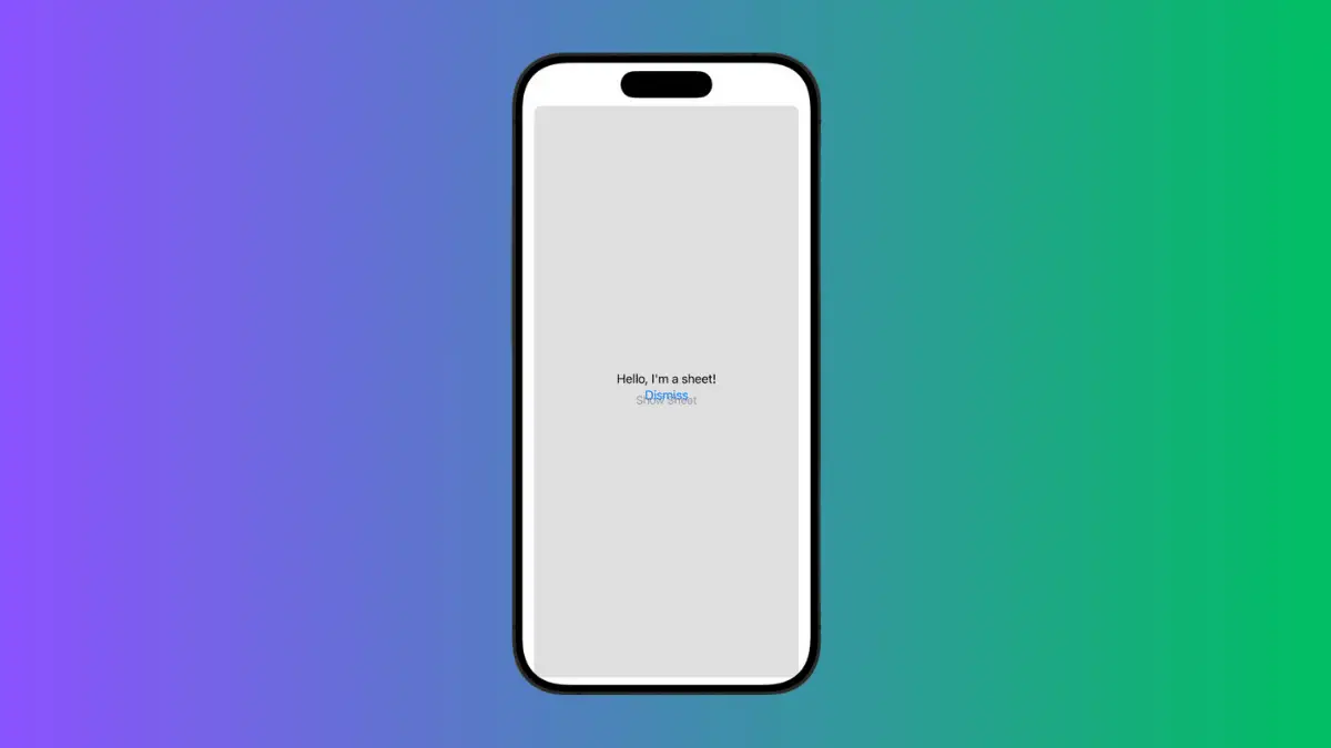 How To Set Transparent Background For Sheet In IOS SwiftUI - Coding ...