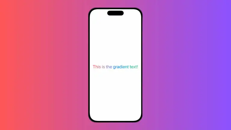 How to Create Gradient Text in iOS SwiftUI
