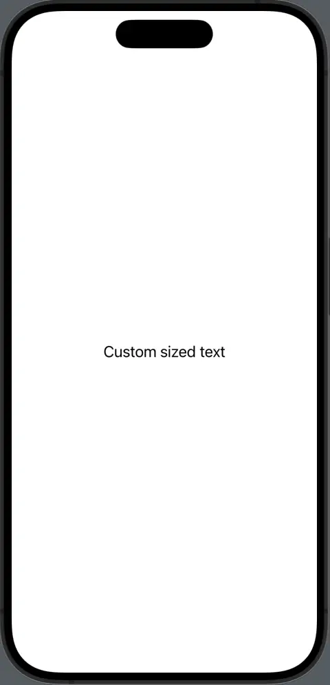 swiftui text change font size