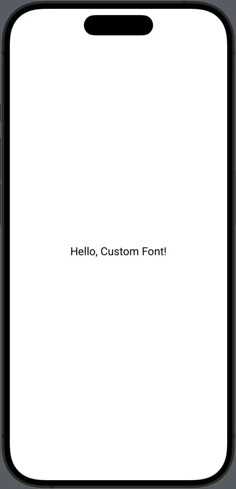 swiftui custom font example