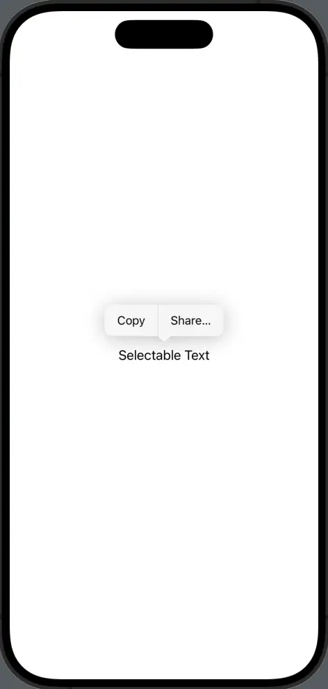 swiftui make text selectable