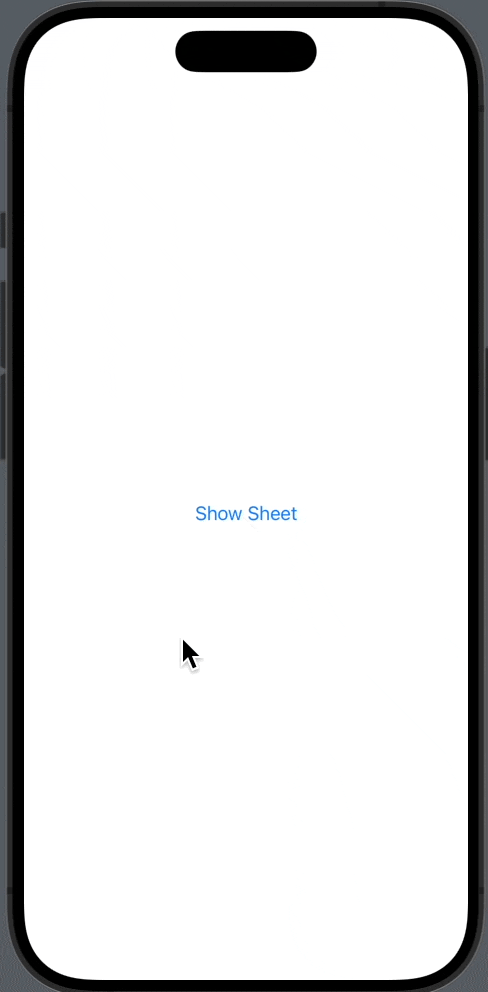 swiftui sheet disable animation