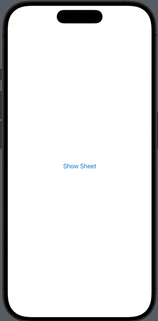 swiftui sheet with list