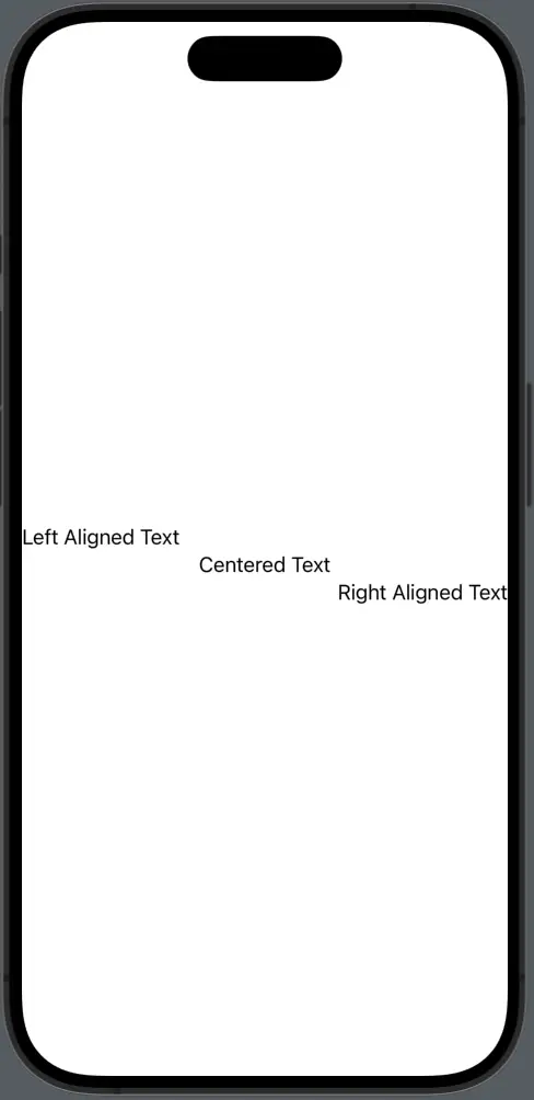 swiftui text alignment