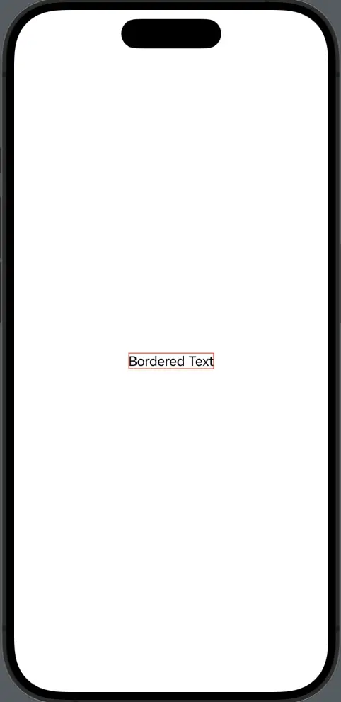 swiftui text border