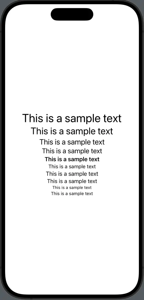 swiftui text font type