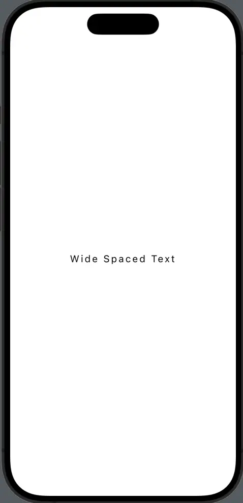 swiftui text letter spacing