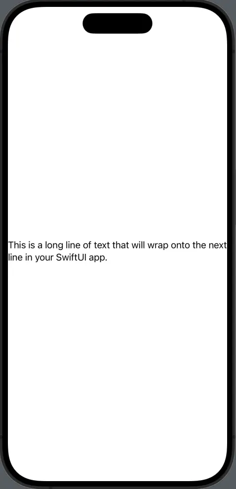 swiftui text multiline