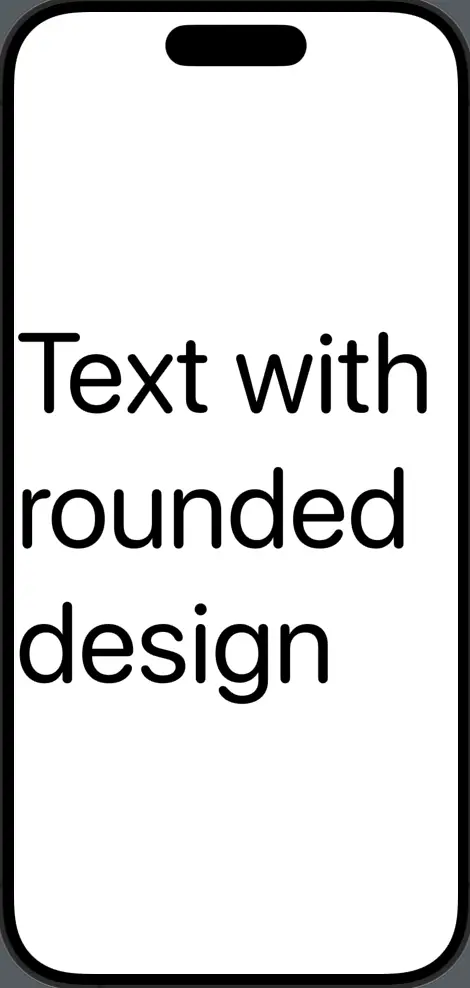 swiftui text rounded design
