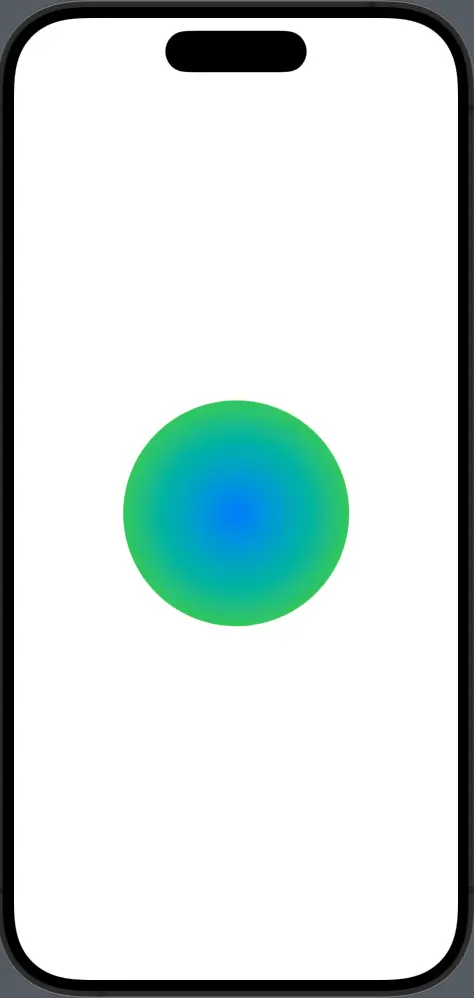 swiftui shape radial gradient